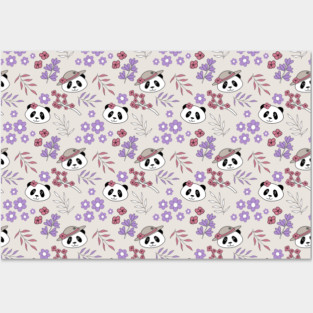 Garden Party Pandas - 1000Pandas by Amanda Roos Posters and Art