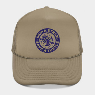 Skip A Straw Save A Turtle - Plastic Straws Hat