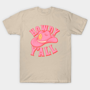 HOWDY HOWDY HOWDY YALL  |  Preppy Aesthetic | Creamy Pink Background T-Shirt