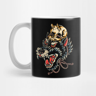 Wolf skull Mug
