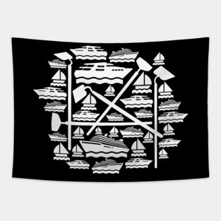 Boats & Hoes - funny Tapestry