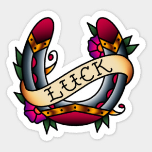 OldSalt American Traditional Lucky Horseshoe Sticker