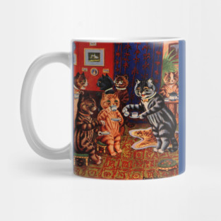 Cats Tea Party by Louis Wain Mug