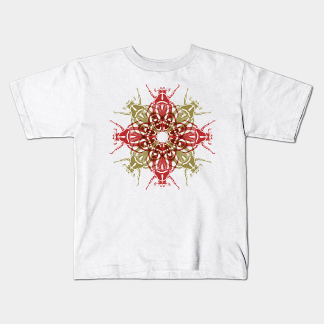 Beetle Mandala Kids T-Shirt by FITmedia
