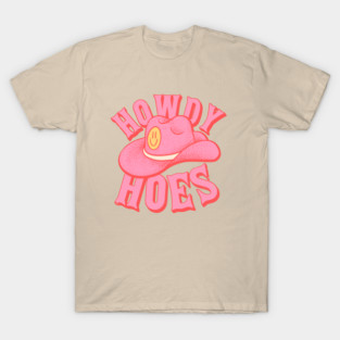 HOWDY HOES | Preppy Aesthetic | Creamy Pink Background T-Shirt