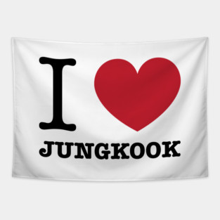 I love BTS Jungkook Morcaworks Tapestry