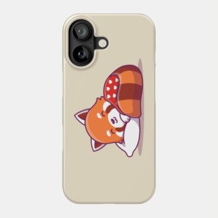 Cute Red Panda Sleeping With Pillow Phone Case