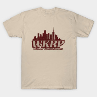 wkrp - city skyline retro T-Shirt