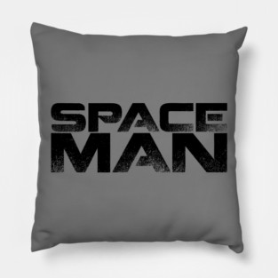 Space Man (black) Pillow
