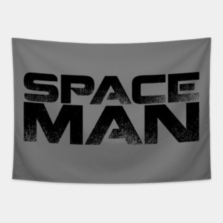Space Man (black) Tapestry