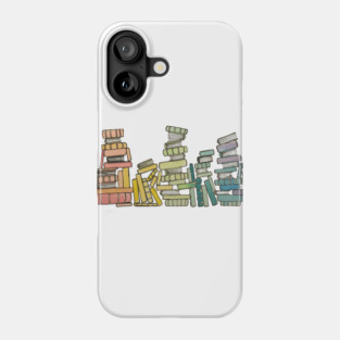 Rainbow of Books Phone Case