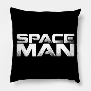 Space Man (white) Pillow
