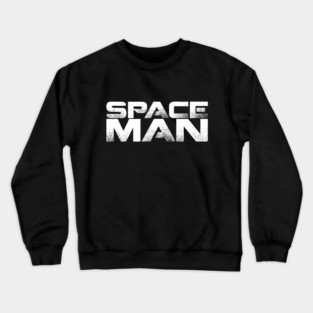 Space Man (white) Crewneck Sweatshirt