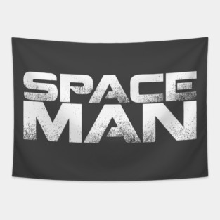 Space Man (white) Tapestry