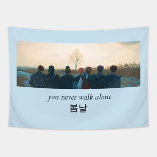 BTS 방탄소년단-Spring Day 봄날-You Never Walk Alone Tapestry