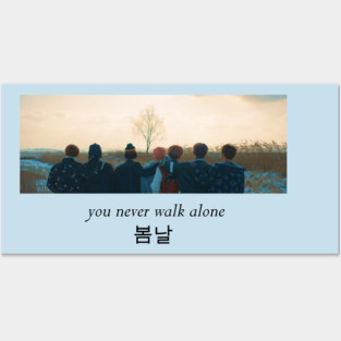 BTS 방탄소년단-Spring Day 봄날-You Never Walk Alone Posters and Art