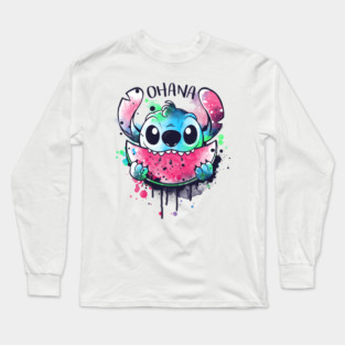 Ohana watercolormelon Long Sleeve T-Shirt