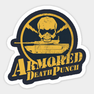 M1 Abrams - Armored Death Punch (distressed) Sticker