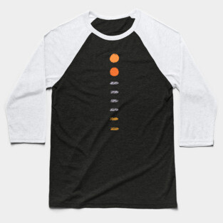 Minimalist Sunset Hues Baseball T-Shirt