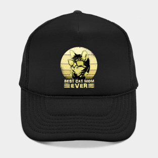 Best Cat Mom Ever Bling Hat