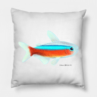 Cardinal Tetra Fish Pillow