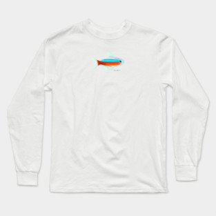 Cardinal Tetra Fish Long Sleeve T-Shirt