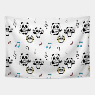 Panda Band Tapestry