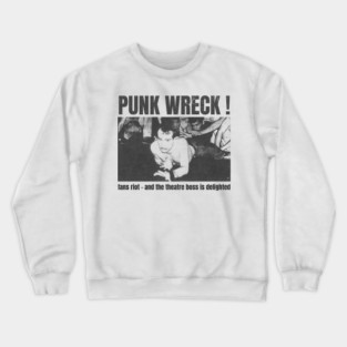 punk wreck vintage retro Crewneck Sweatshirt