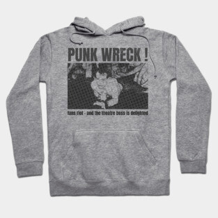 punk wreck vintage retro Hoodie