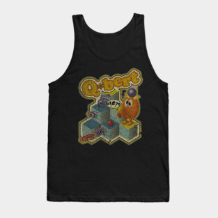 VINTAGE -  Arcade Game Qbert Tank Top