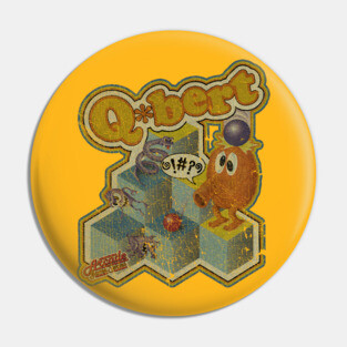 VINTAGE -  Arcade Game Qbert Pin