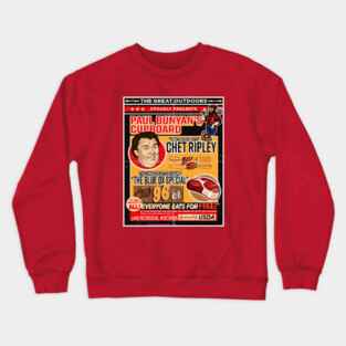 Great Outdoors Eating Contest Poster Ad Crewneck Sweatshirt