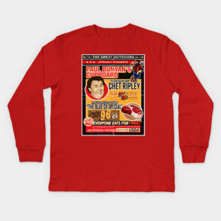 Great Outdoors Eating Contest Poster Ad Kids Long Sleeve T-Shirt