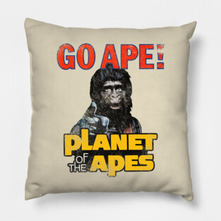 Planet of the Apes - Go Ape, distressed Pillow