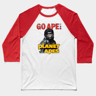 Planet of the Apes - Go Ape, distressed Baseball T-Shirt