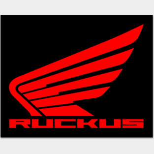 Honda Ruckus Wings (Red) Posters and Art