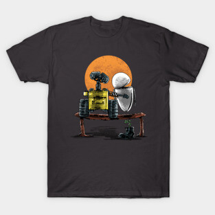 Robots Gazing at the Moon T-Shirt