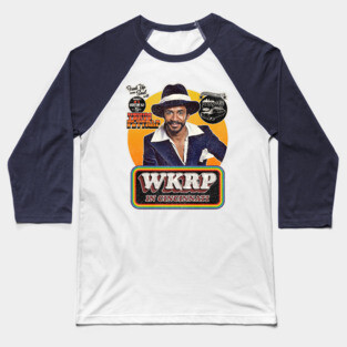 Venus Flytrap at Night WKRP in Cincinnati Baseball T-Shirt
