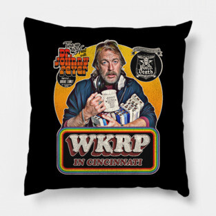Dr Johnny Fever at Drive Time WKRP in Cincinnati Pillow