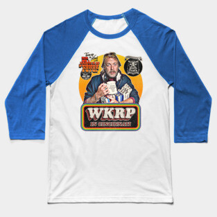 Dr Johnny Fever at Drive Time WKRP in Cincinnati Baseball T-Shirt