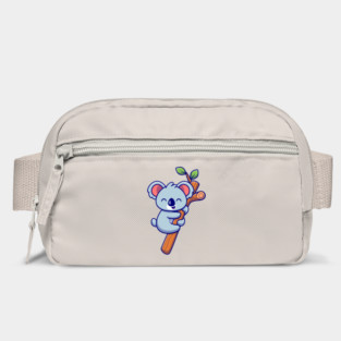 Cute Koala Hanging On Tree Bag