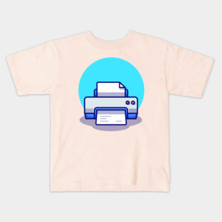 Printer With Paper Kids T-Shirt