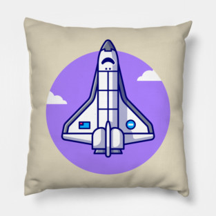 Spaceship Plane Flying Pillow