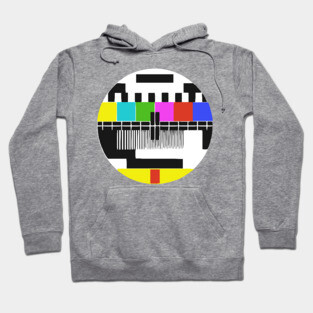 Funny Retro No Signal Retro TV Screen Hoodie