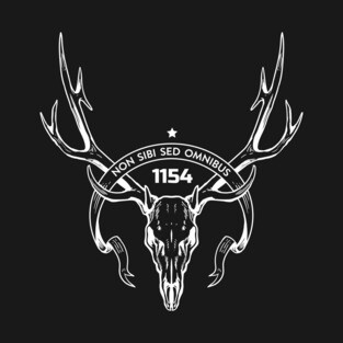 1154 Vintage Elk Skull (Ghost Version) T-Shirt