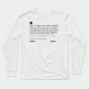 Shirt Virus -Black [Roufxis -TP] Long Sleeve T-Shirt