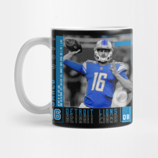 Jared Goff Football Edit Tapestries Lions Mug