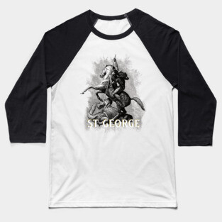 Saint George Dragonslayer Baseball T-Shirt