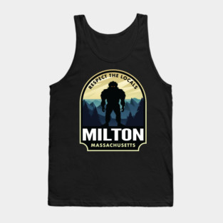 Milton Massachusetts Bigfoot Sasquatch Tank Top