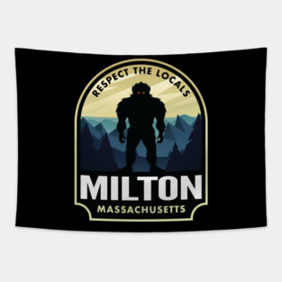 Milton Massachusetts Bigfoot Sasquatch Tapestry